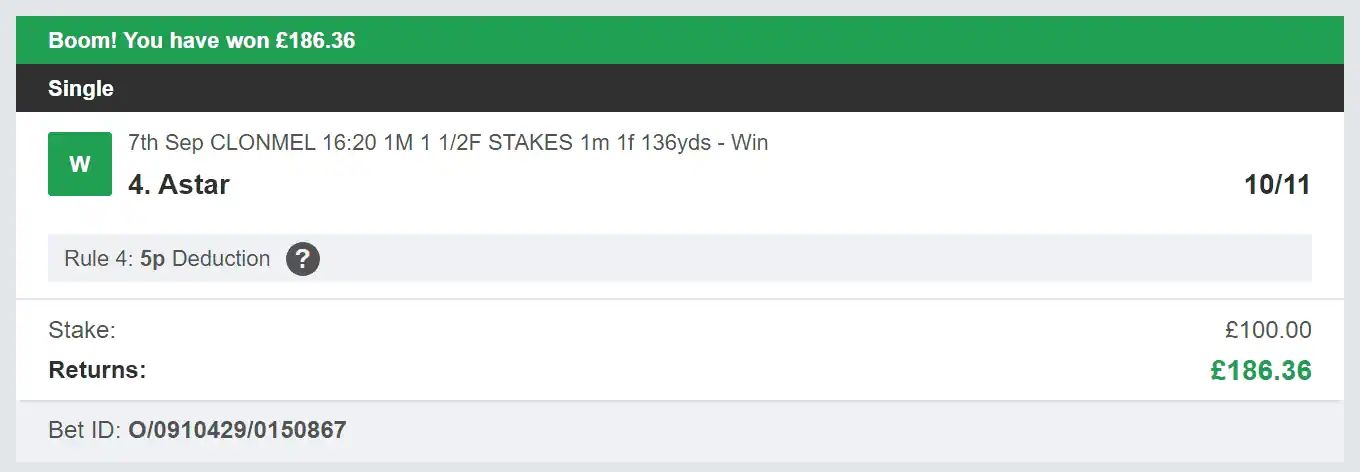 Doubling System - Winner - 2023-09-07
