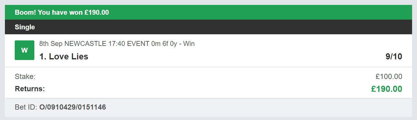 Doubling System - Winner - 2023-09-08