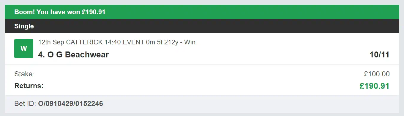 Doubling System - Winner - 2023-09-12