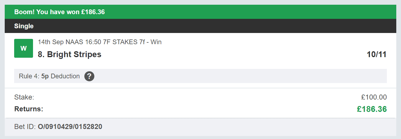 Doubling System - Winner - 2023-09-14