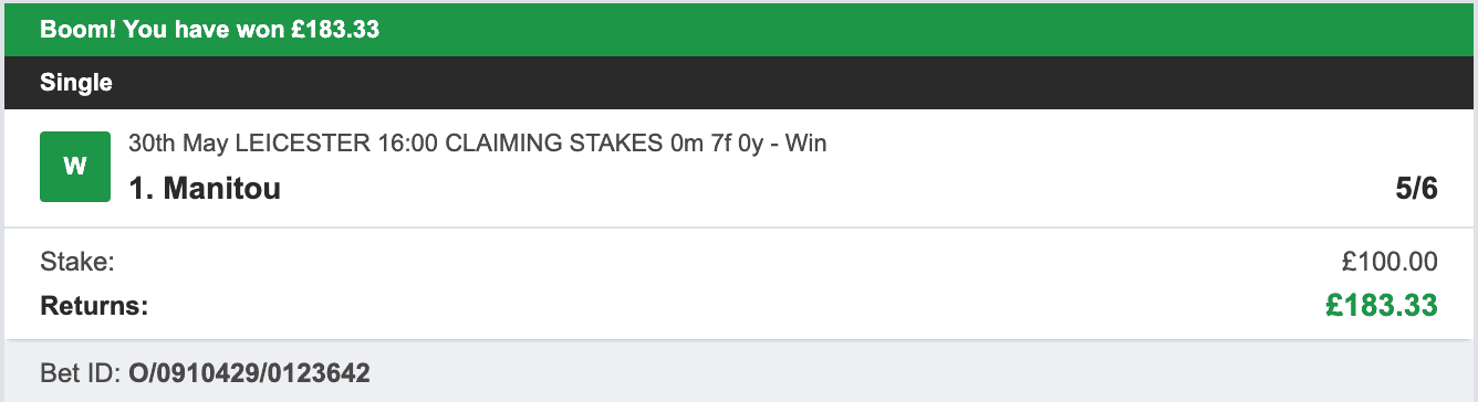 Doubling System - Winner - 2023-05-30