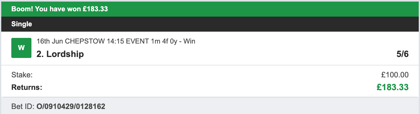 Doubling System - Winner - 2023-06-16