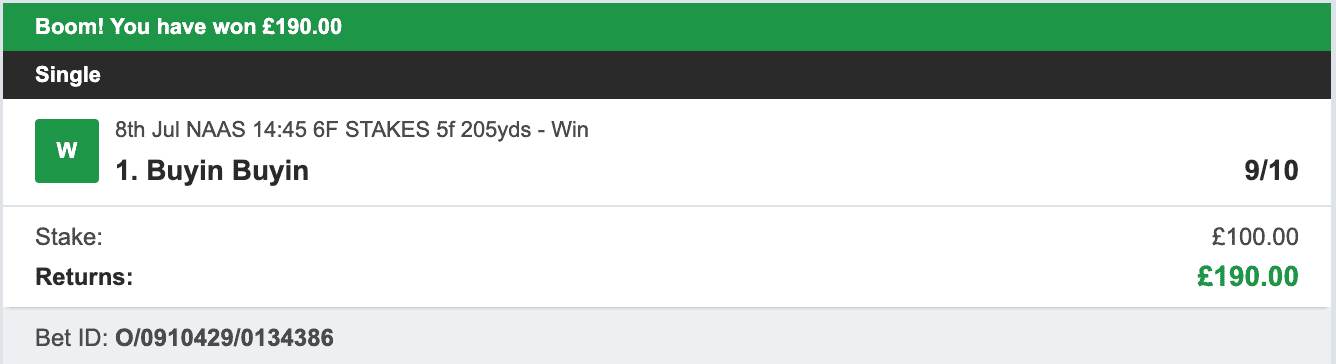 Doubling System - Winner - 2023-07-08