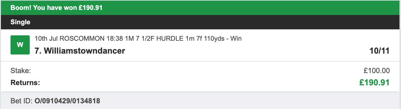 Doubling System - Winner - 2023-07-10